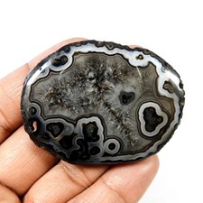 Cabochon géode druzy agate