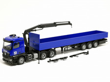 HERPA, MERCEDES BENZ Arocs 6x4 avec grue et remorque 3 essieux HOCH TIEF, éch...