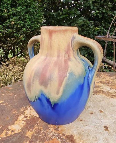 Grand vase grés - , metenier