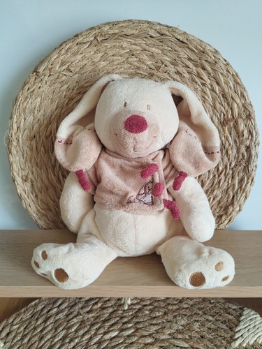 Doudou peluche lapin bastien - peluche,