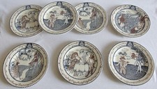 7 ASSIETTES FAIENCE DE GIEN
