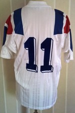 maillot équipe de France porté match worn shirt 90's Rare modèle ext