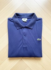 Polo Lacoste bleu marine logo