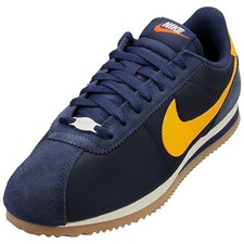 Nike Cortez Baskets Mode Femme Bleu Marine Jaune - 39 EU