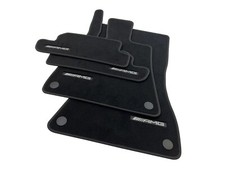 Tapis De Sol Original AMG SL R232 Velours Noir Roadster Tissu 4 Pièces