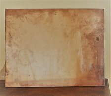 Plaque polie cuivre vierge