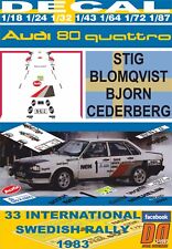 DECAL AUDI 80 QUATTRO