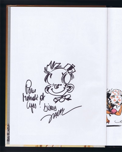 Dedicace janry petit spirou - dedicace,