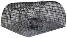 Piège nasse à rat forme tunnel grillage zingué 45x29x21cm MASY