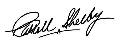 Carroll shelby signature - carroll,