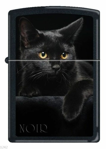 Zippo black cat - black,
