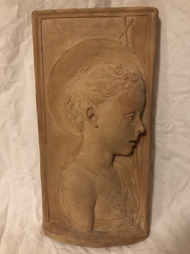 Terre cuite grande plaque - cuite.,