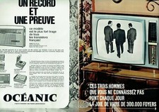 publicité Advertising 0121 1963  Océanic téléviseurs éléctrophone  radio 2 p rec