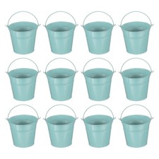 12 pièces seaux métalliques