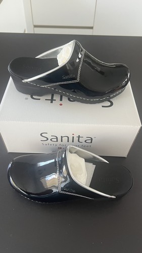 Sabot sanita noir brillant - sabot,