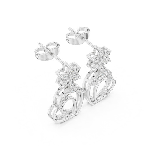 Boucles oreilles clous en - d'oreilles,