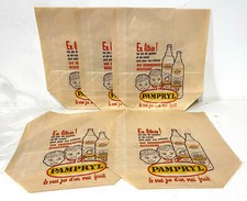10 Anciens Sachets Cornets poches Publicitaires Jus de Fruit Pampryl