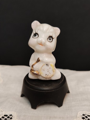 Figurine chat son réveil - chat, et