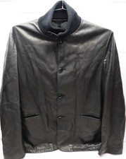 AUTHENTIC ARMANI COLLEZIONI LAMBSKIN NAPPA BLAZER JACKET & SHAWL COLLAR SIZE 44
