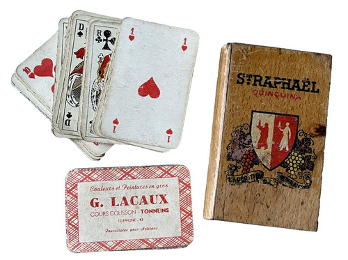 Boîte jeu cartes - de,