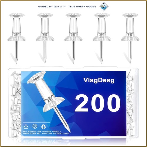 Sharp steel point clear push - point,