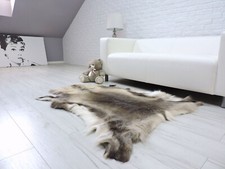 Véritable Renne Tapis Peau