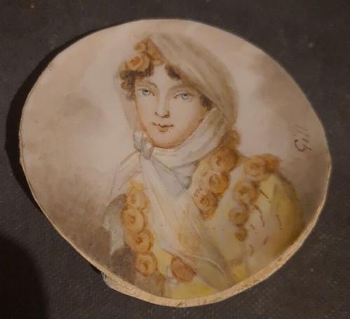 Une miniature signé peint - peint, à