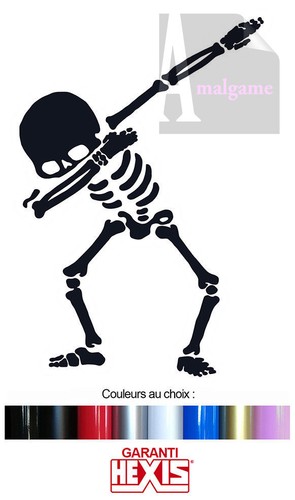 Skull dab dabbing - dabbing, squelette