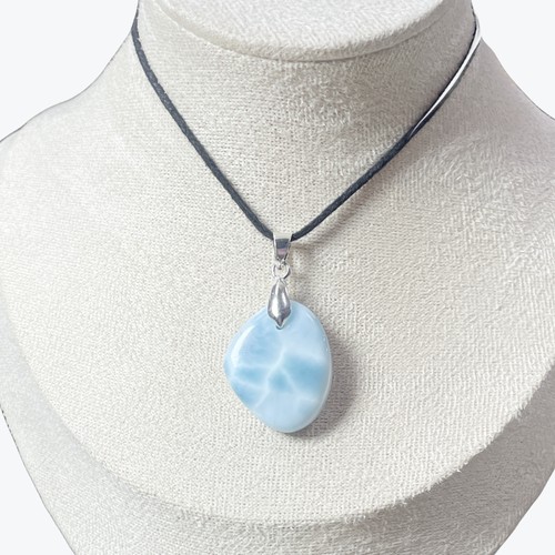Pendentif larimar goutte - larimar,