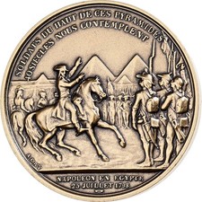 France, Médaille, Napoléon Bonaparte, Campagne d'Egypte, Bronze, SPL, Denon