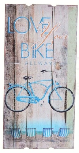 Tableau cadre bois - vélo,