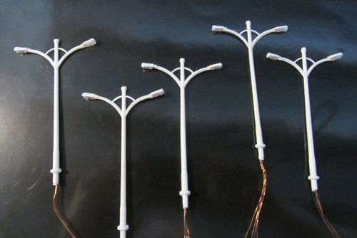 Lampadaires doubles cm - 5,