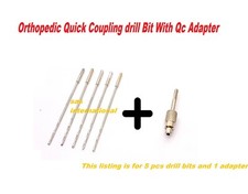 Foret orthopédique à couplage rapide type AO avec adaptateur chirurgical vété...