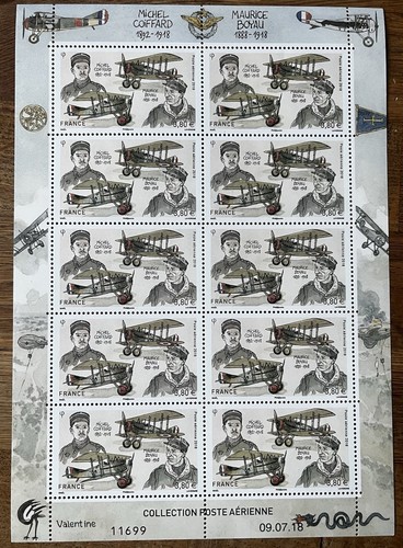 France feuille poste aérienne - france,