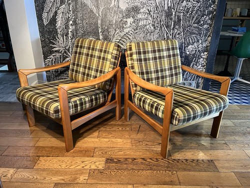 Paire fauteuil scandinave - 2,