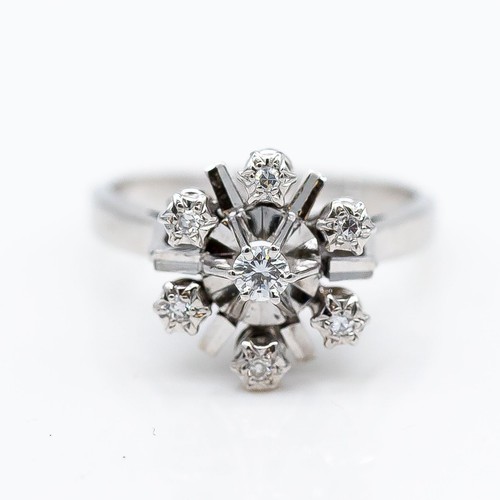 Bague 750 18k blanc - bague, 750/18k