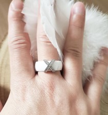 Bague anneau céramique et