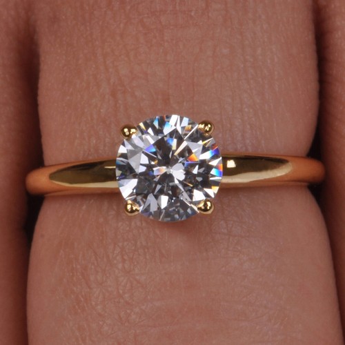 Bague ronde ct solitaire - ronde, 1,80