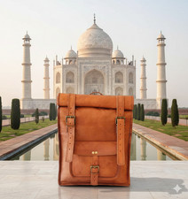 Sac De Voyage Vintage En Cuir Réel De Chèvre Pour Hommes