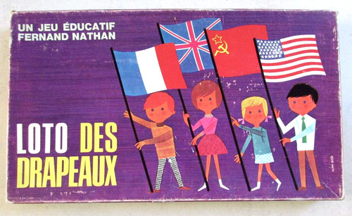 Jeu éducatif ancien - loto, des