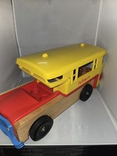 1973 playskool bus - playskool, wooden