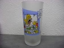 1 Verre Glass Beer The Simpsons HOMER Drinking glass SUNBURST 1999 Collection
