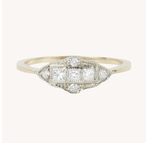Bague fiançailles vintage - de,