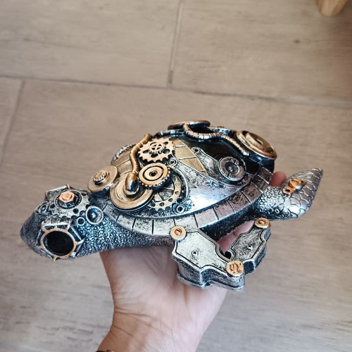 Statue tortue steampunk