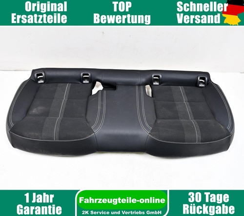 Siège arrière tissu noir - arrière,