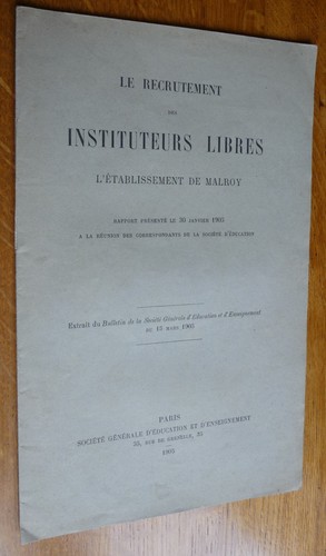 Etablissement malroy - etablissement, de