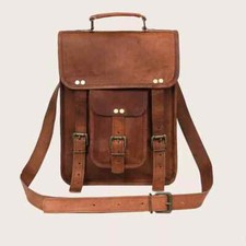 Sac d'école en cuir Messenger