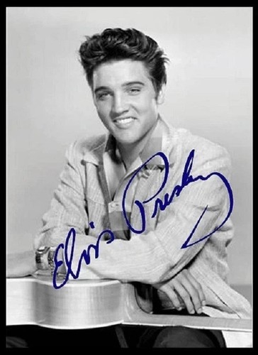 Elvis presley 5x11 signed - elvis, 8.5x11