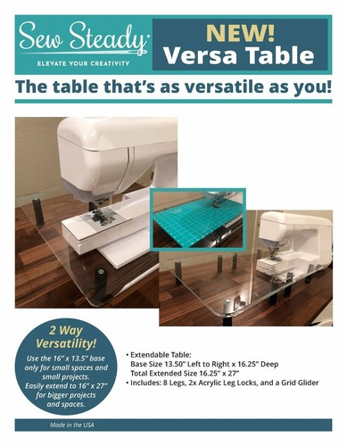 Janome sew steady versa table - sew,