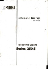 FARFISA Electronic Organs Series 250 S - Schematic Diagrams - Schaltplan 
